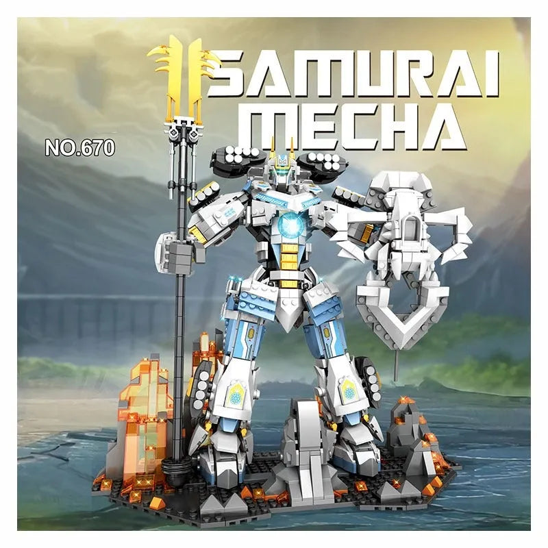 Samurai Titan Warrior Mecha Bricks Toys - Building Blocks set compatible Lego - Turbo Moc