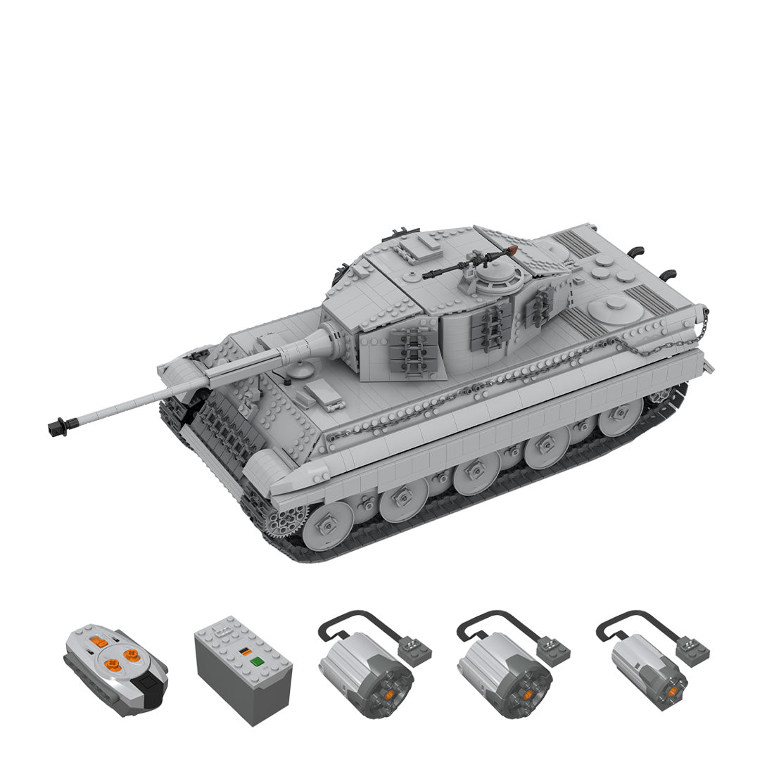 Image of Rc King Tiger Tank 2329Pcs - moc-130474-1-16-rc-king-tiger-tank