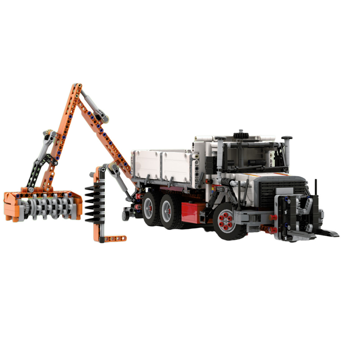 Image of Iveco Magirus 330-30 Trilateral Tipper & Boom Mower 1774Pcs - moc-156132-iveco-magirus-330-30-trilateral-tipper-boom-mower