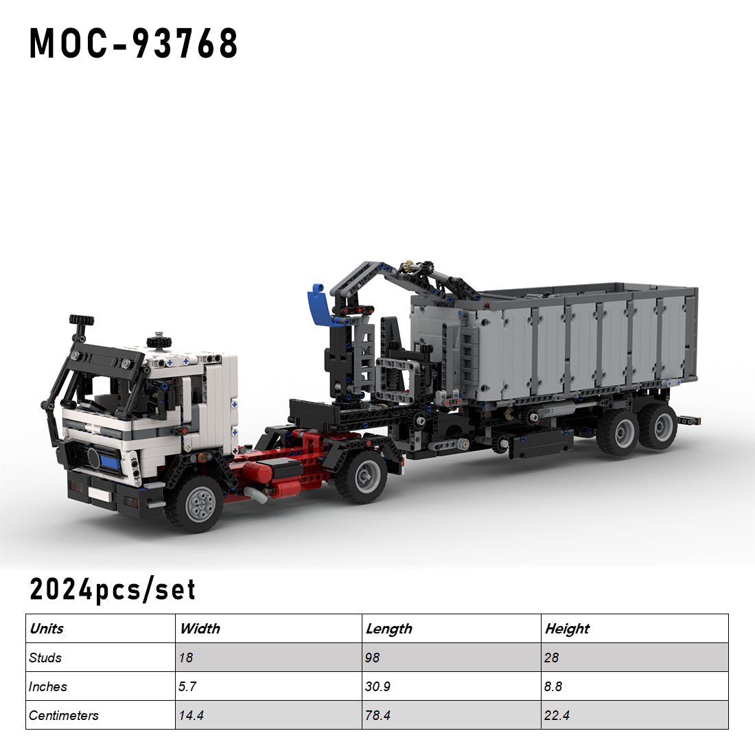 Image of product moc-93768-mercedes-benz-ng-1632-and-trailer