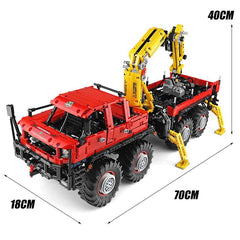 Logging vrachtwagen met afstandsbediening s set, compatible with Lego