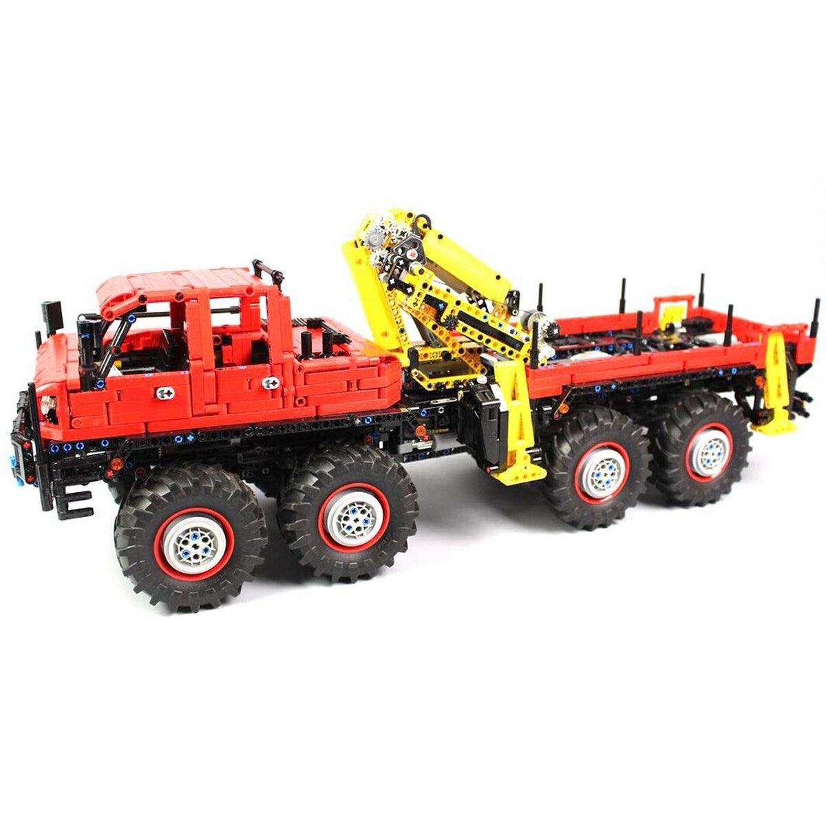Logging vrachtwagen met afstandsbediening s set, compatible with Lego