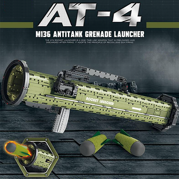 M136 AT-4 Anti Tank Grenade Launcher 1747pcs - Building Blocks set - Turbo Moc