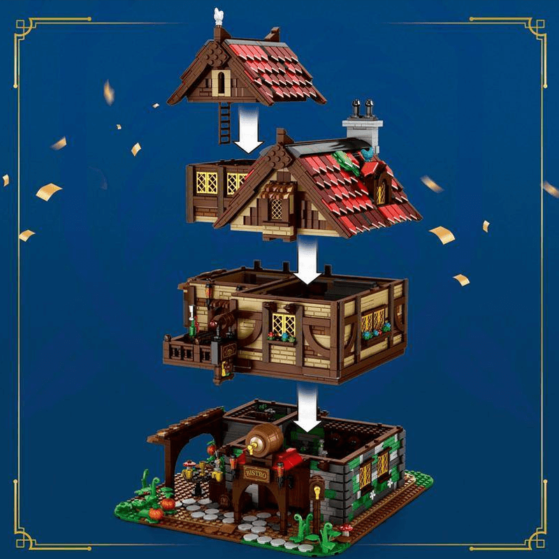 Medieval Bistro And Tavern 2830pcs - Building Blocks set - Turbo Moc