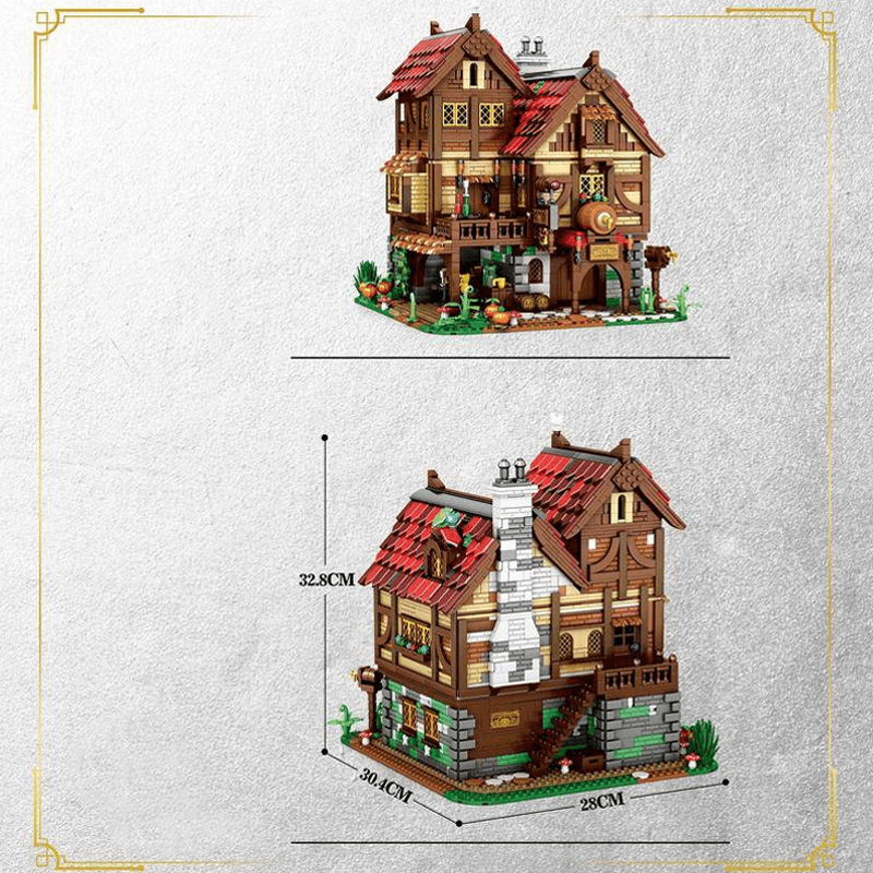 Medieval Bistro And Tavern 2830pcs - Building Blocks set - Turbo Moc