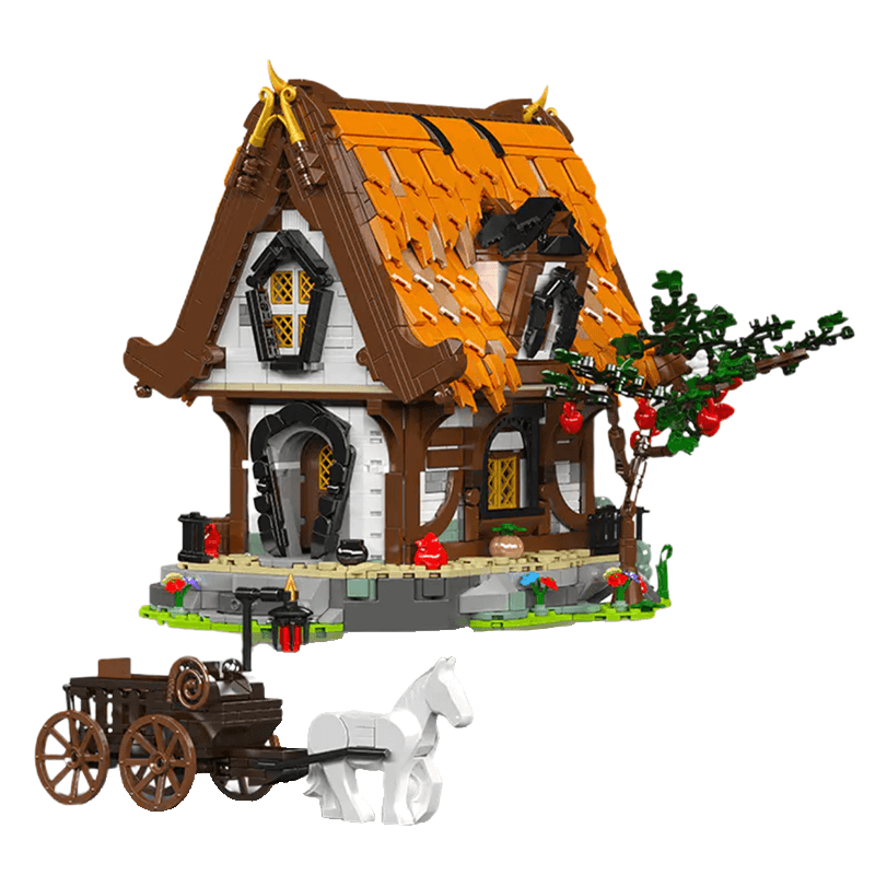 Medieval Wooden Cabin 2191pcs - Building Blocks set - Turbo Moc