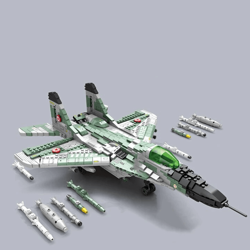 MiG Gurevich MIG-29 Fighter 1386pcs - Building Blocks set - Turbo Moc