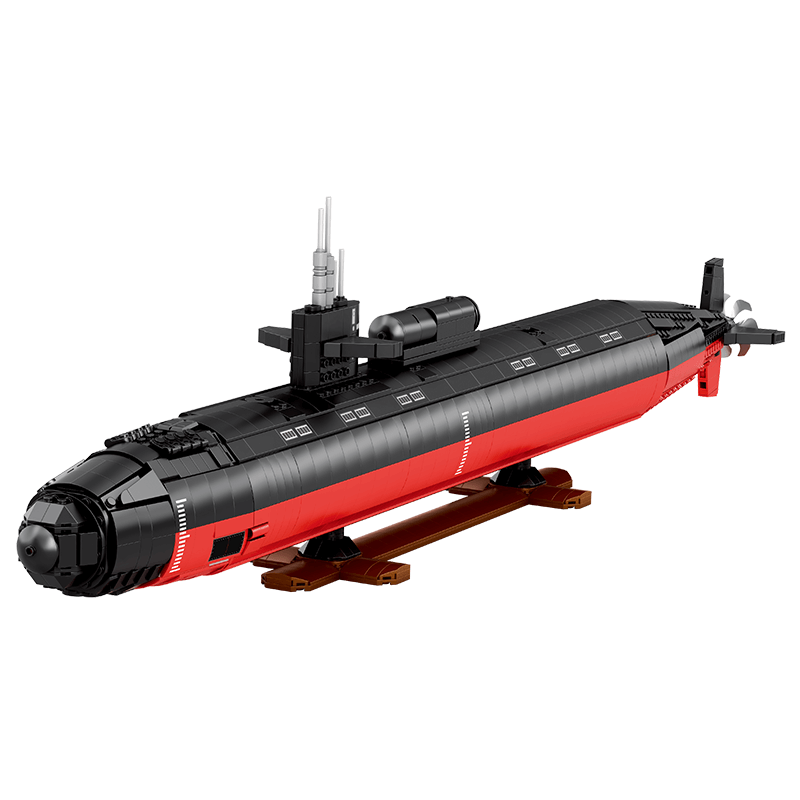 Military Los Angeles-Class SSN Submarine 2987pcs - Building Blocks set - Turbo Moc