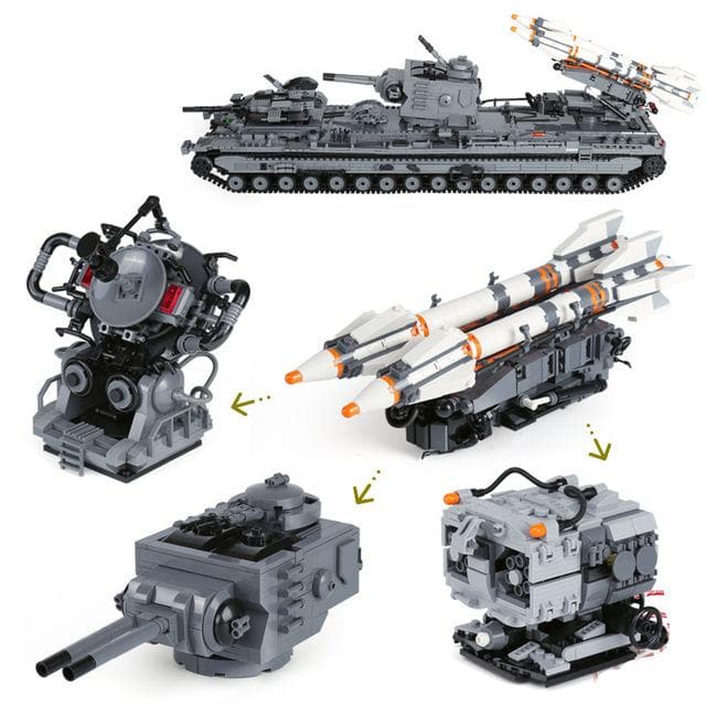 Missile Carrier Tank 3665pcs - Building Blocks set - Turbo Moc