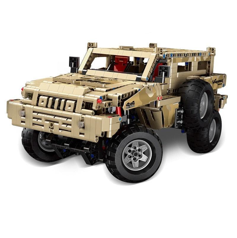 Military 4x4 s set, compatible with Lego