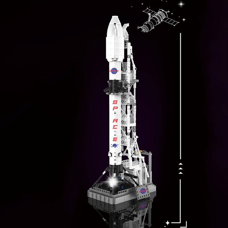 Moon Landing Program Rocket X 868pcs - Building Blocks set - Turbo Moc