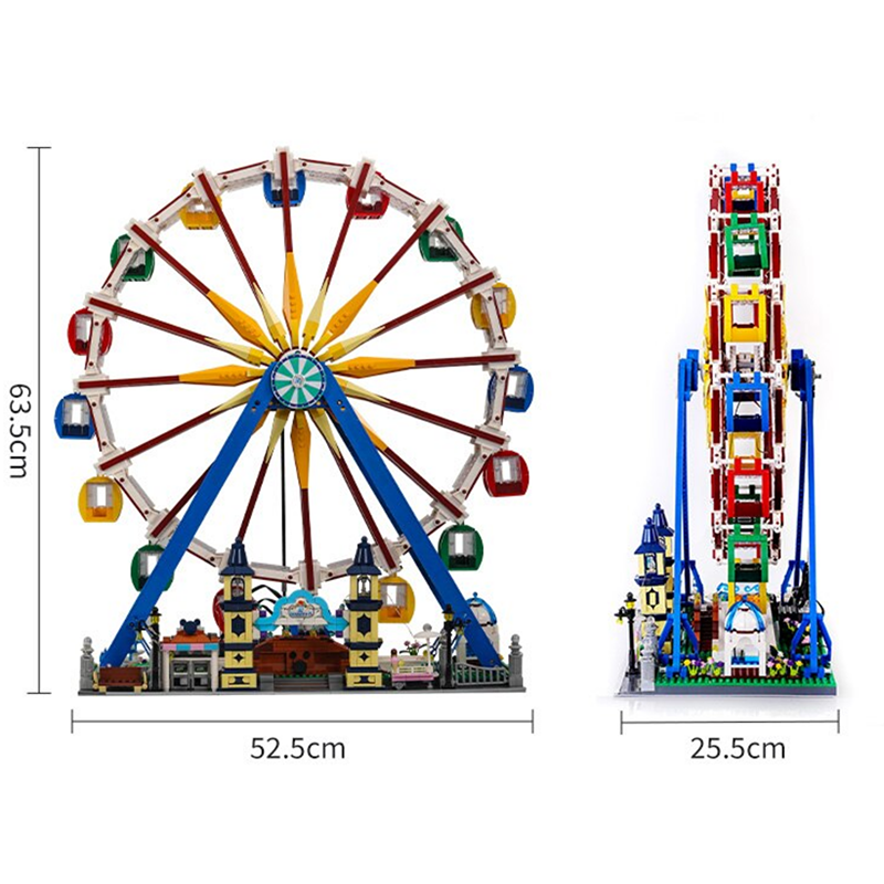 Motorised Ferris Wheel 3835pcs - Building Blocks set - Turbo Moc