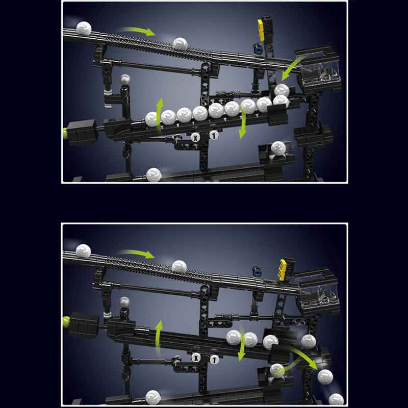 Motorised GBC Marble Run 2065pcs - Building Blocks set - Turbo Moc