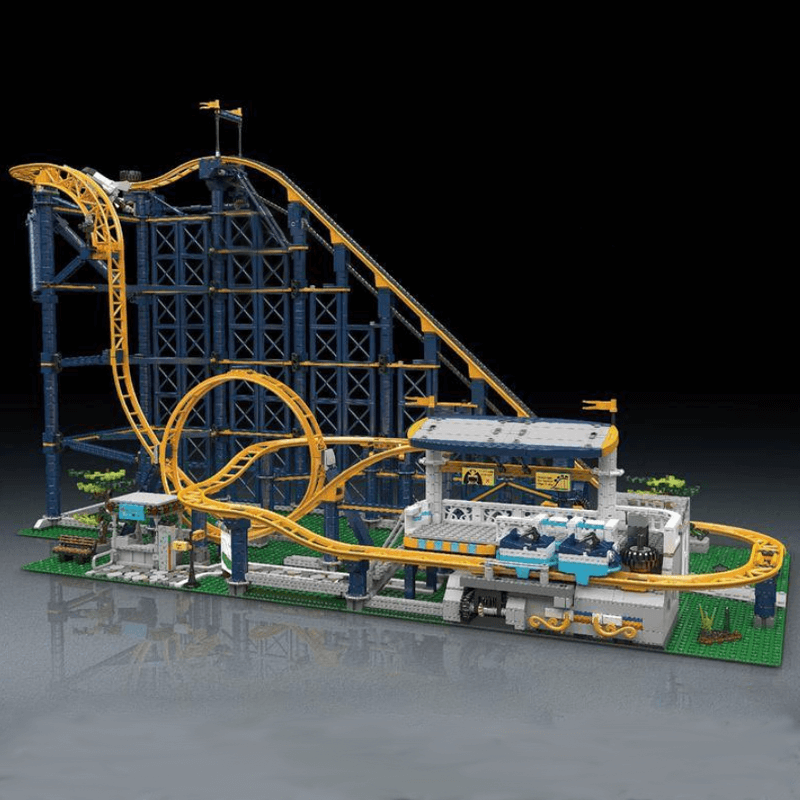 Motorised Looping Roller Coaster 3237pcs - Building Blocks set - Turbo Moc