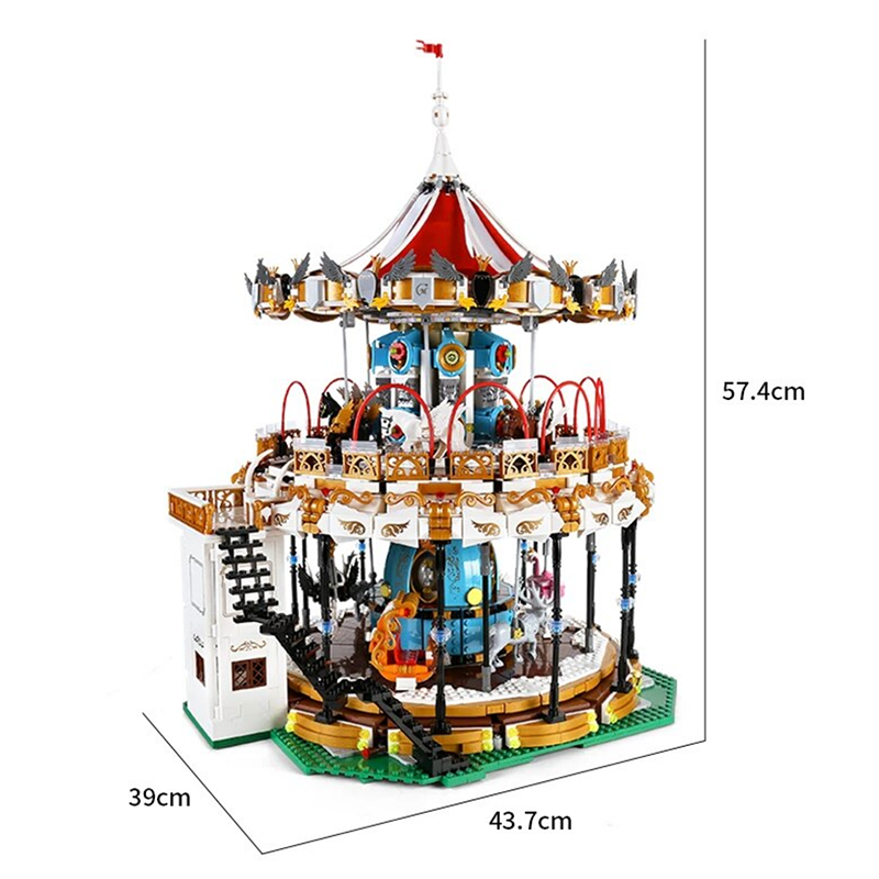 Motorised Merry Go Round 5085pcs Compatible Lego Building Kit