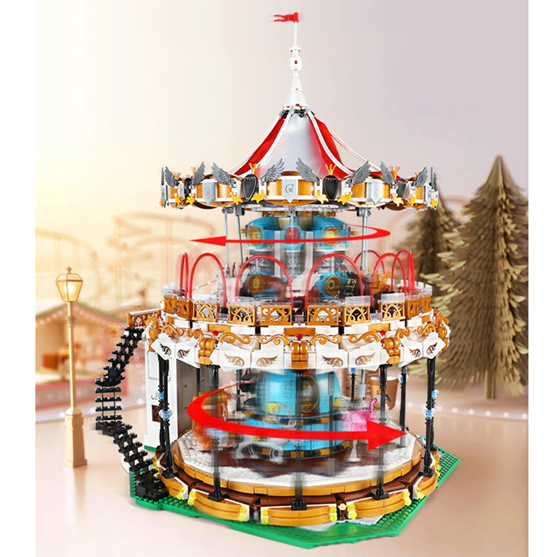 Motorised Merry Go Round 5085pcs - Building Blocks set - Turbo Moc