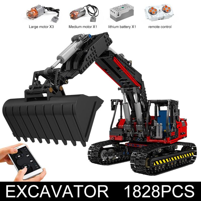 Excavator s set, compatible with Lego