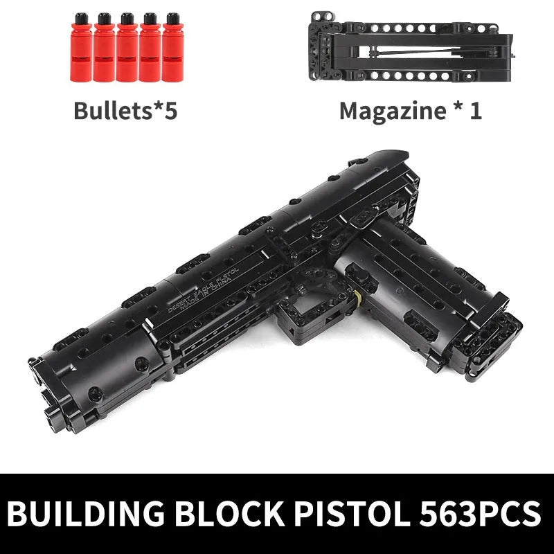 Military Desert Eagle Pistol - Building Blocks set compatible Lego - Turbo Moc