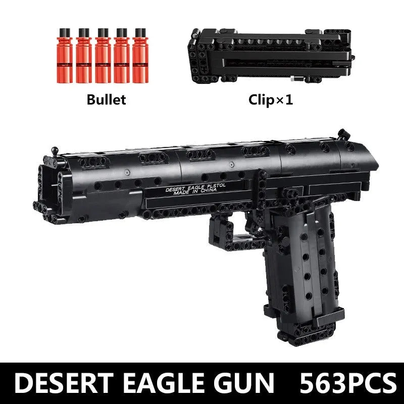 Military Desert Eagle Pistol - Building Blocks set compatible Lego - Turbo Moc