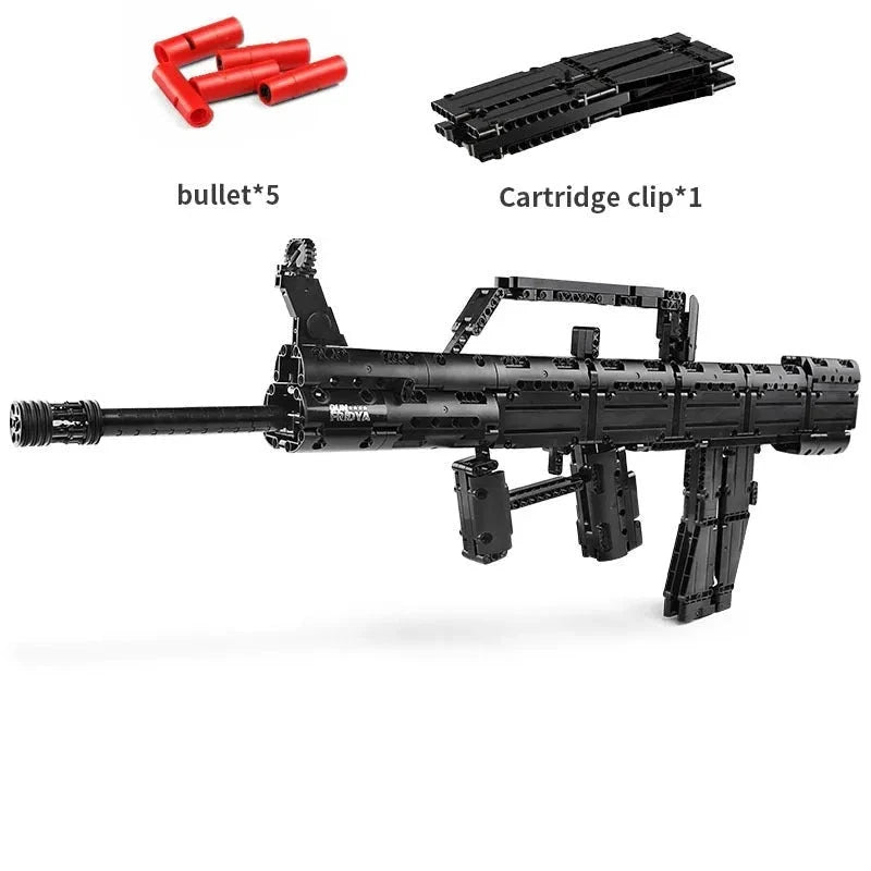 Military QBZ 95 Assault Rifle - Building Blocks set compatible Lego - Turbo Moc