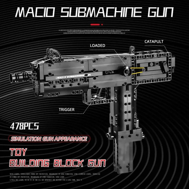 Ingram M10 Sub Machine Gun - Building Blocks set compatible Lego - Turbo Moc