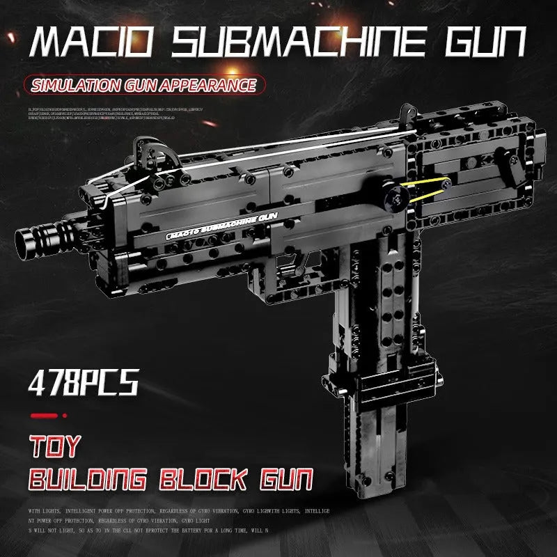 Ingram M10 Sub Machine Gun - Building Blocks set compatible Lego - Turbo Moc