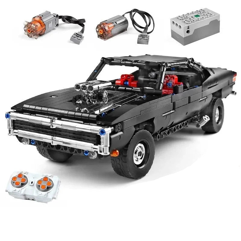 Dom Charger RT Muscle Car - Building Blocks set compatible Lego - Turbo Moc