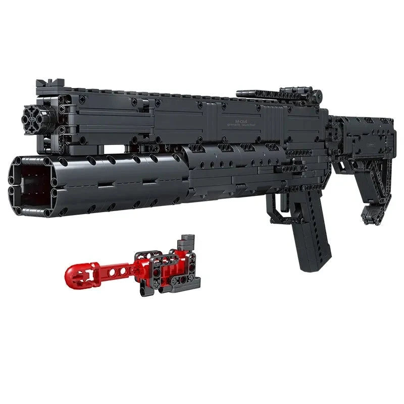 Motorized Grenade Launcher - Building Blocks set compatible Lego - Turbo Moc