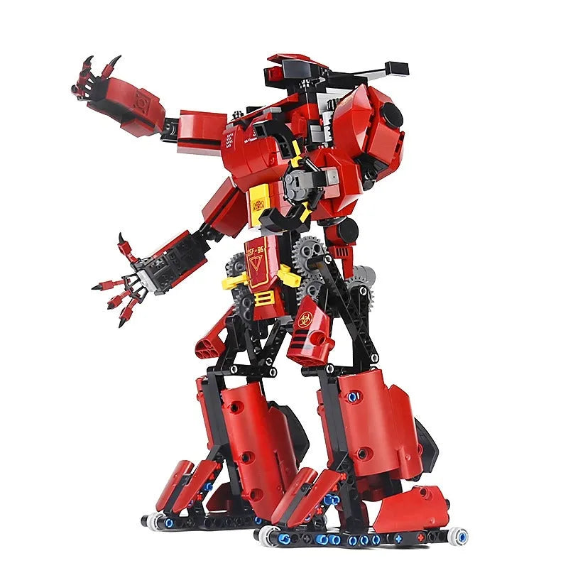 Tech RC Motorized Crimson Beast Robot Bricks Toy 15038 - Building Blocks set compatible Lego - Turbo Moc