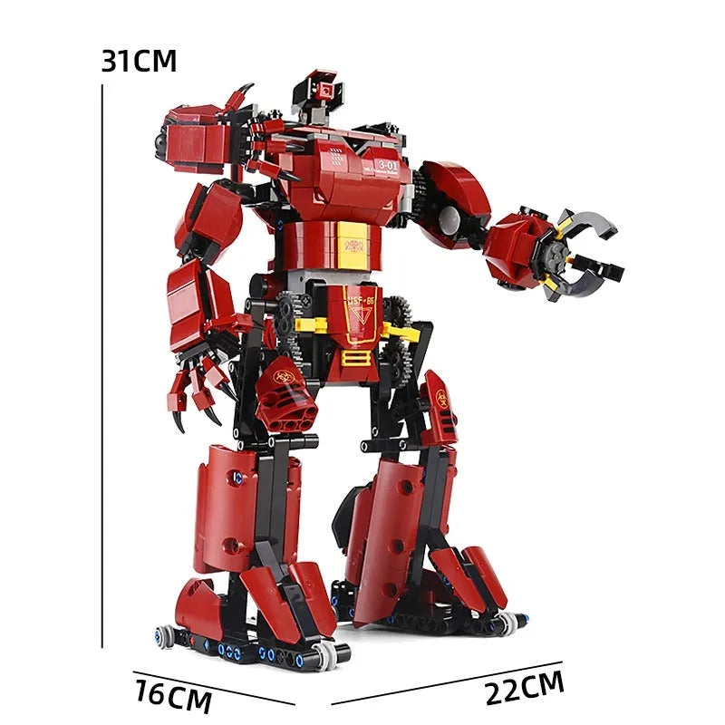 Tech RC Motorized Crimson Beast Robot Bricks Toy 15038 - Building Blocks set compatible Lego - Turbo Moc