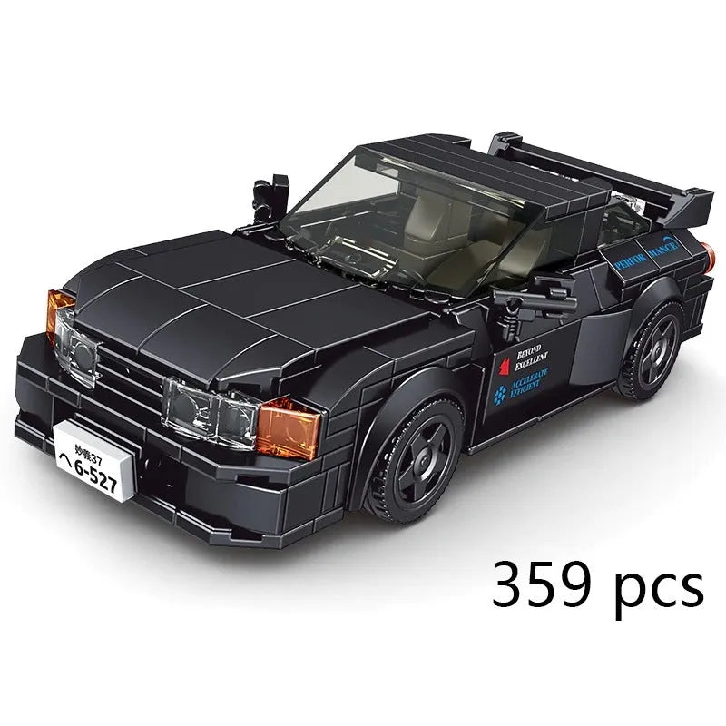 Mini Nissan GTR32 Racing - Building Blocks set compatible Lego - Turbo Moc