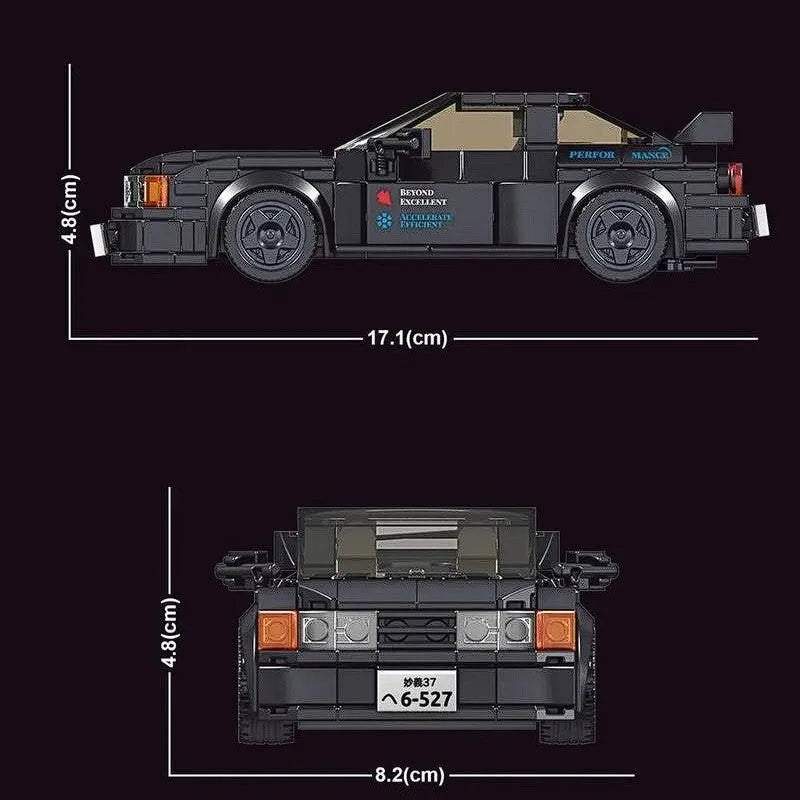 Mini Nissan GTR32 Racing - Building Blocks set compatible Lego - Turbo Moc