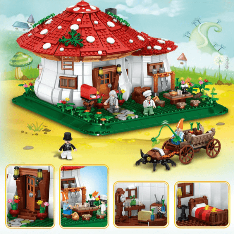 Mushroom House 2232pcs - Building Blocks set - Turbo Moc