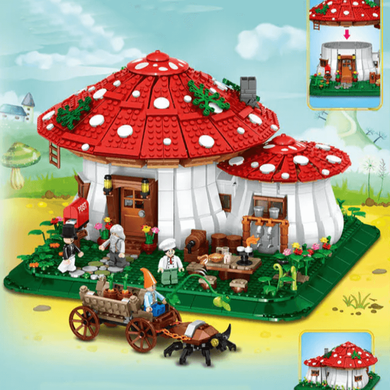 Mushroom House 2232pcs - Building Blocks set - Turbo Moc