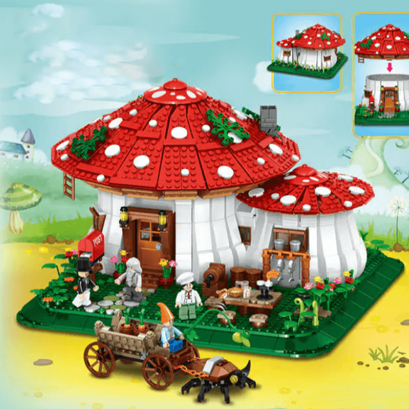 Mushroom House 2232pcs - Building Blocks set - Turbo Moc