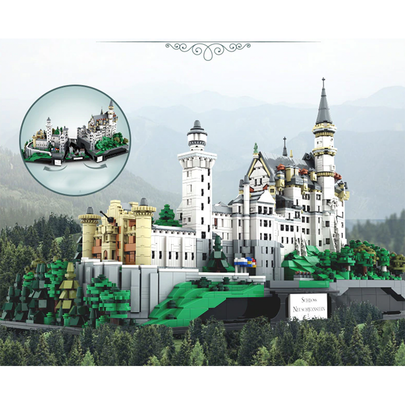 Neuschwanstein Castle 7437pcs - Building Blocks set - Turbo Moc