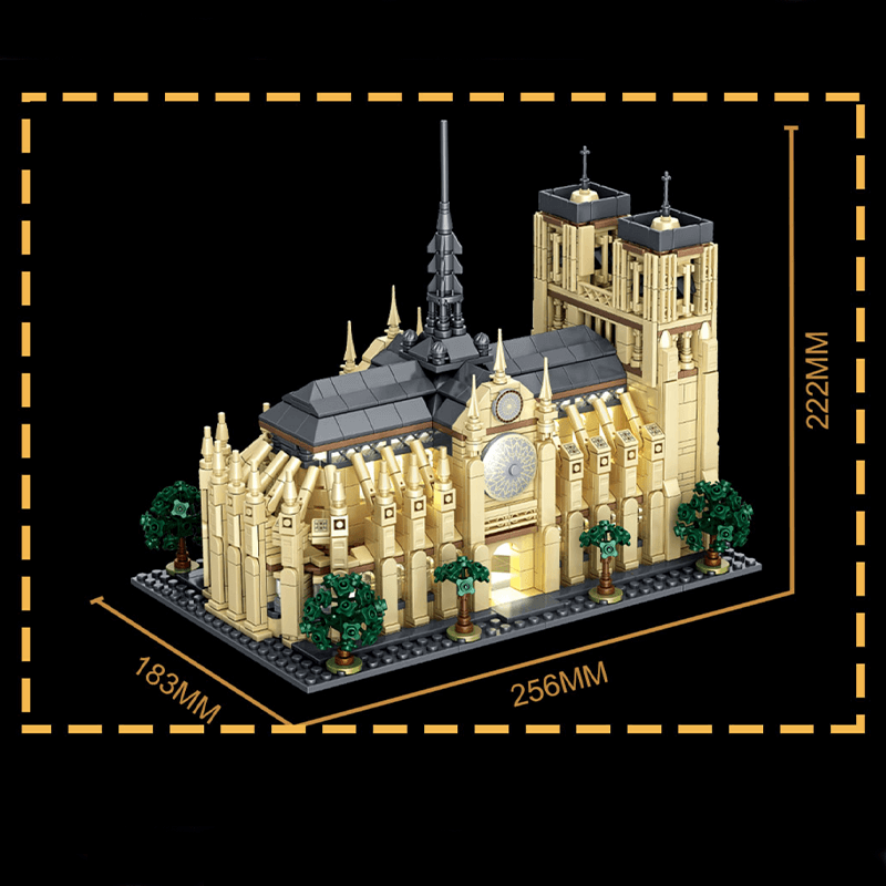 Notre Dame Cathedral 1756pcs - Building Blocks set - Turbo Moc