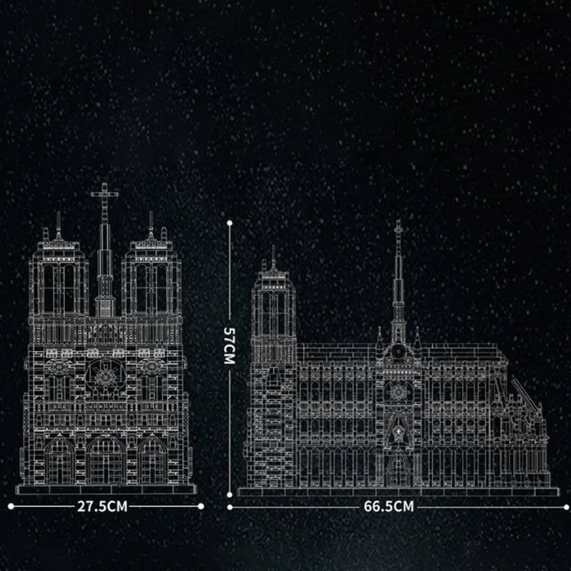 Notre Dame Cathedral 8867pcs - Building Blocks set - Turbo Moc