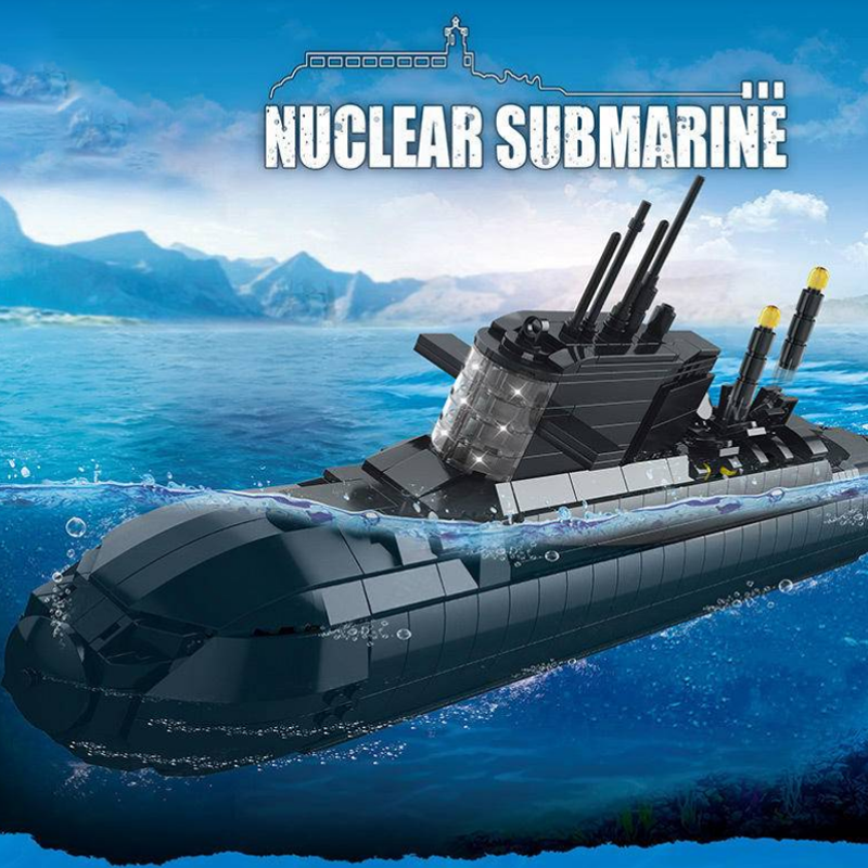 Nuclear Submarine 1497pcs - Building Blocks set - Turbo Moc