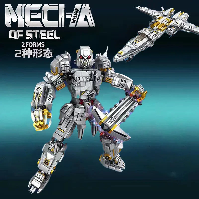 Mecha Of Steel Mech Megatron Transformer Robot Bricks Toy - Building Blocks set compatible Lego - Turbo Moc