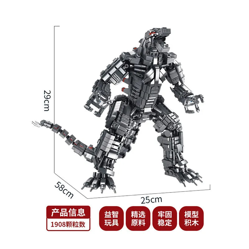 Movie Expert Mecha Godzilla Bricks Toy - Building Blocks set compatible Lego - Turbo Moc