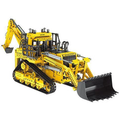 Pneumatic bulldozer with remote control s set, compatible with Lego