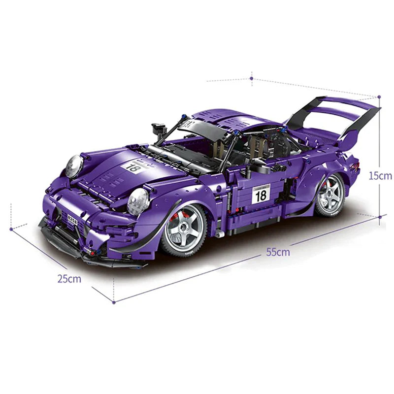 Porsche 993 Rotana RWB 2086pcs-Turbo Moc