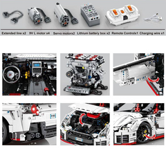 Remote Controlled R35 Godzilla s set, compatible with Lego