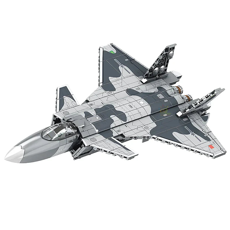 Image of J-20 Fighter Aircraft 774Pcs - j-20-fighter-aircraft-774pcs