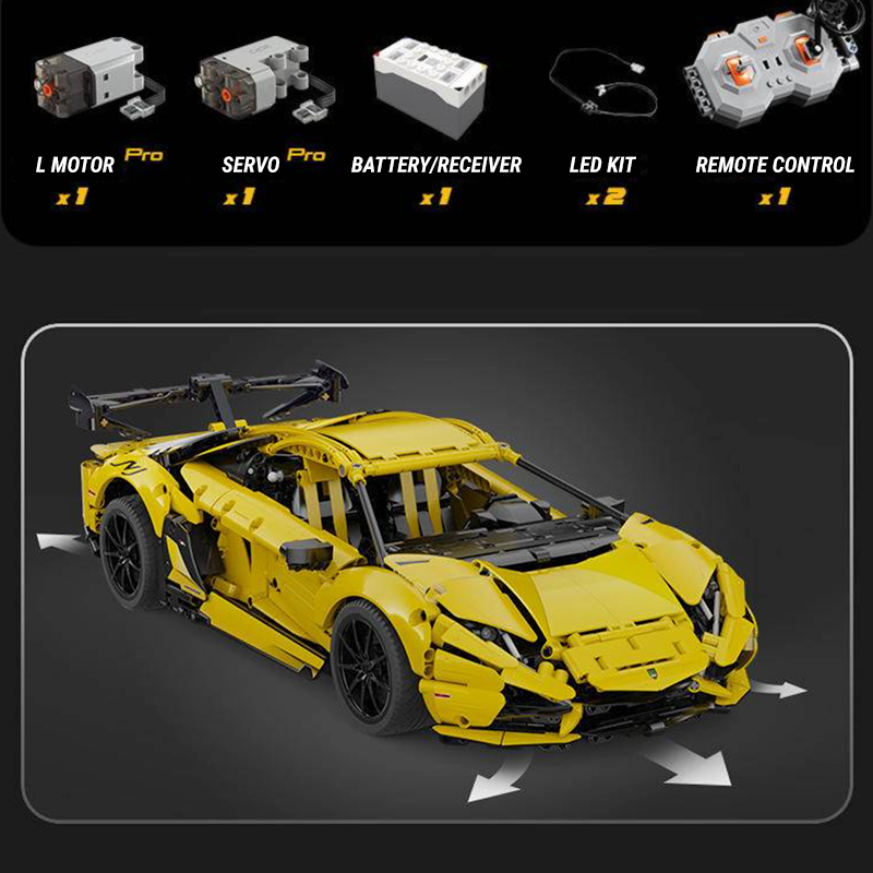Lamborghini Aventador LP 700-4 s set, compatible with Lego