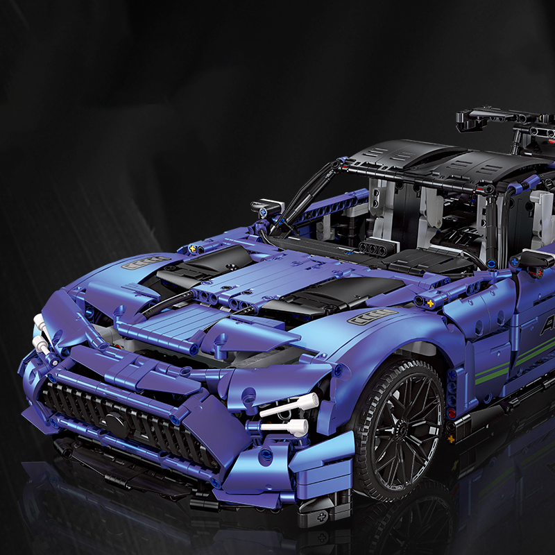 Mercedes-Benz AMG GT R Blue s set, compatible with Lego