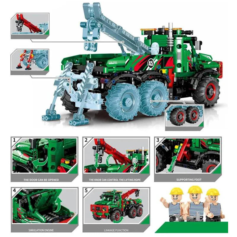 x6 Crane Construction Truck 1135pcs