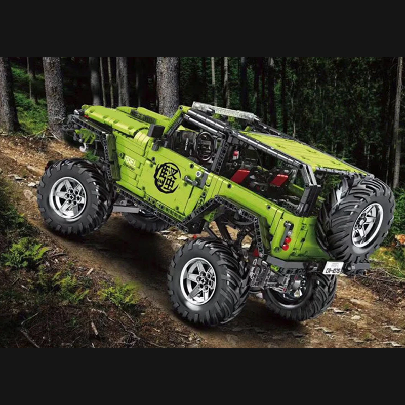Jeep Wrangler Rubicon Green s set, compatible with Lego