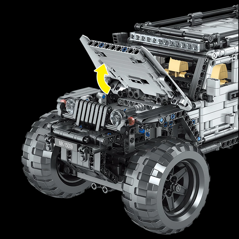 Jeep Wrangler Rubicon AEV s set, compatible with Lego